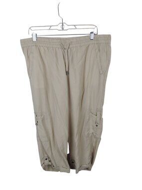 Lane Bryant Tan capris Cropped size 14/16
